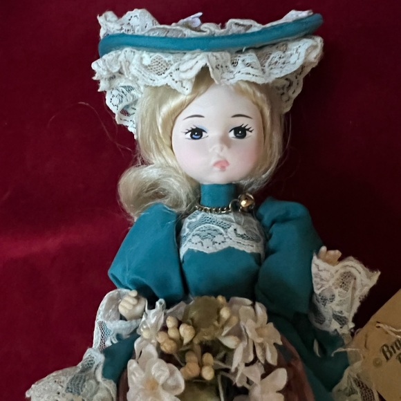 Vintage “Miss Emerald” 8” Tall Doll. May Birthday. By Bradley Collectible Dolls. - Picture 2 of 11